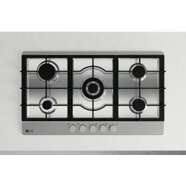 LG Built-in 900 Gas Cooktop 5 Burners  Stainless Steel  Heavy duty grates