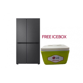 LG GC-B257KQJW Ref Net 664(L) | Side by Side Refrigerator | Smart Inverter Compressor | Smart Diagnosis™