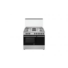 BEKO BGES901 4G+2E 90cm Silver, Electric Oven with Bottle Compartment