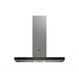 BEKO BHCB93640B 90cm Built-in Hood with Touch Control, Inox Chimney