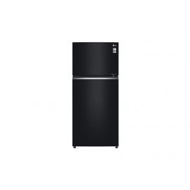 LG GN-C702SGGU 506L Top Freezer Double Door Fridge, Black Glass