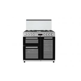 BEKO KDVF90X 5Gas 90x60cm Silver, Tripple Electric Oven