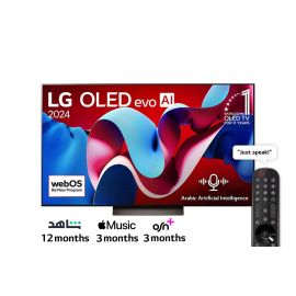 LG OLED 2024 | 77 Inch | C4 series| 4K Cinema HDR | AI Sound Pro | Magic Remote | Self-lit | Gamer Dashboard & Optimizer | WebOS24 | Smart AI ThinQ